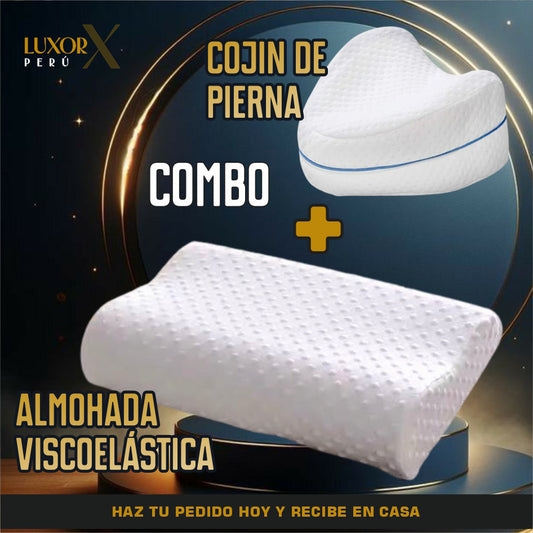 Combo Almohada Viscoelástica + Cojin de Pierna